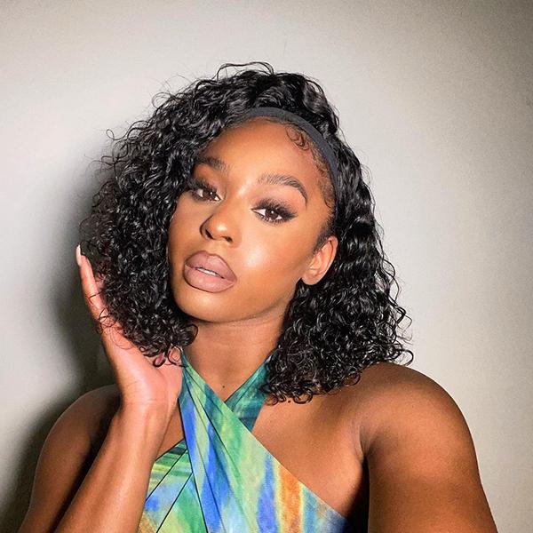 Short Curly Affordable Headband Wig (Get Free Trendy Headbands) - Limited