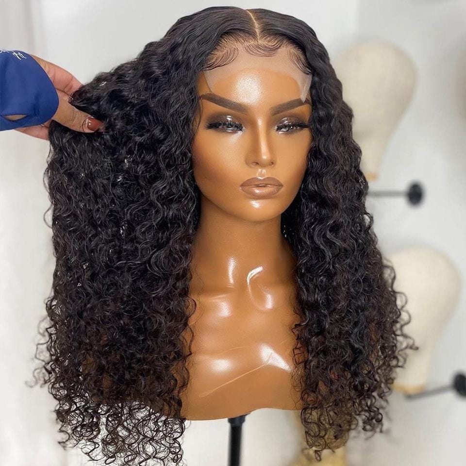 RoseHair 13x4 Lace Frontal Big Curly Affordable Brazilian Human Virgin Hair Wig