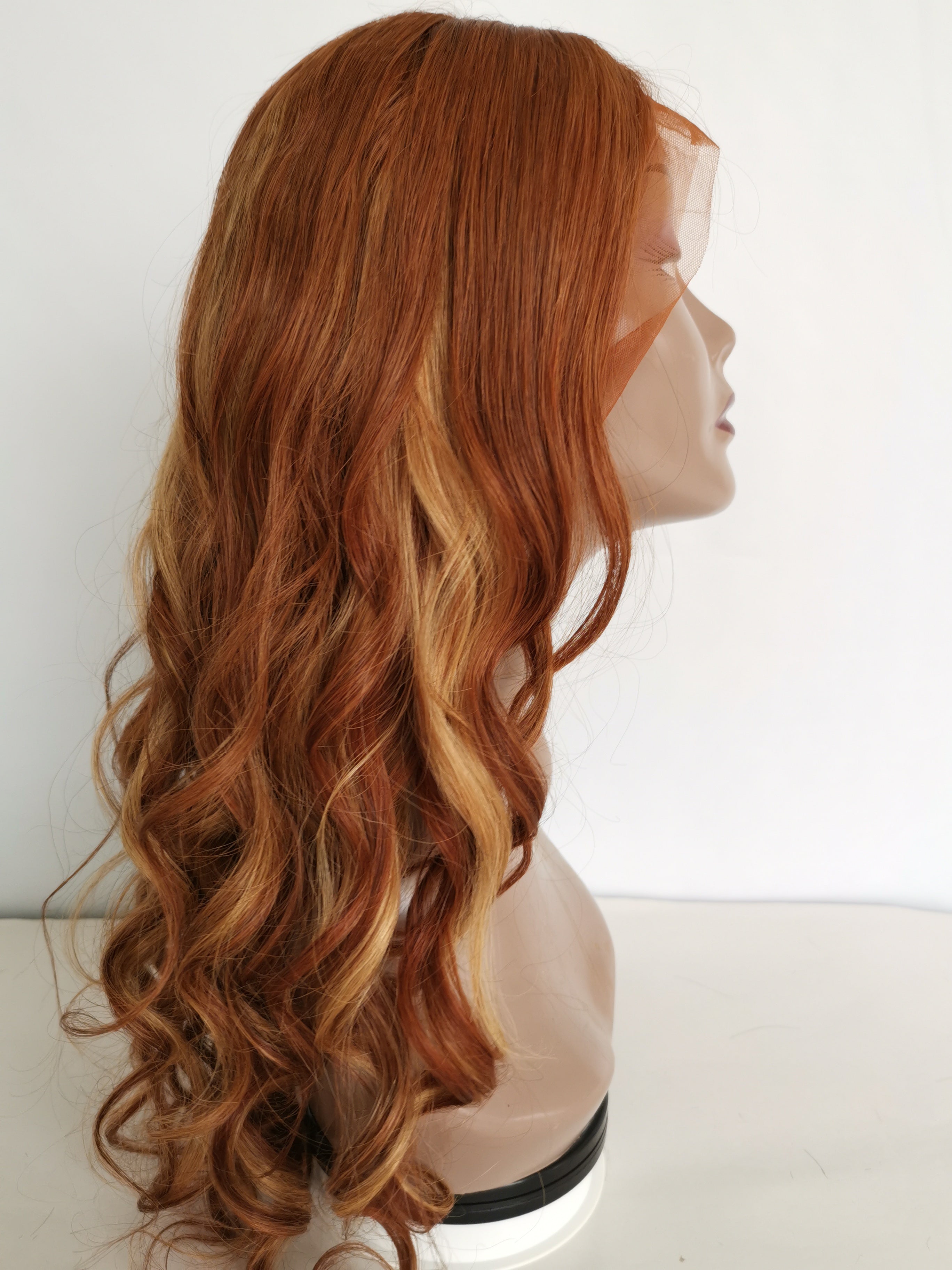 Loose 13*4 Lace Frontal Wig Mix Color Brazilian Virgin Hair - Rose Hair