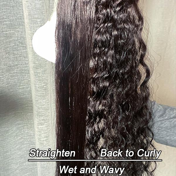 High Density Wet And Wavy High Density Glueless 4x4 Lace Closure Wig