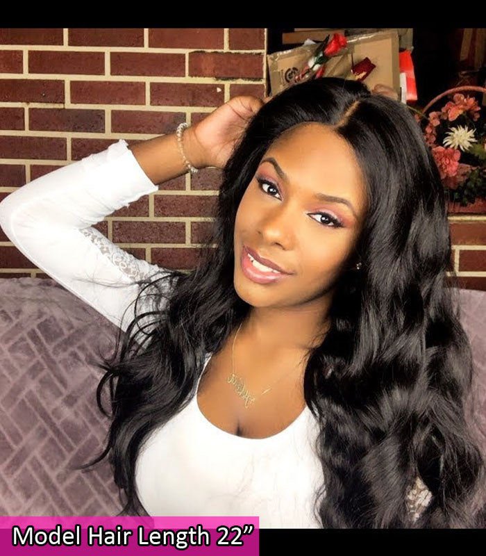 RoseHair Pre Plucked Swiss 360 Lace Body Wave Wig Best Brazilian Human Virgin Hair - Rose Hair