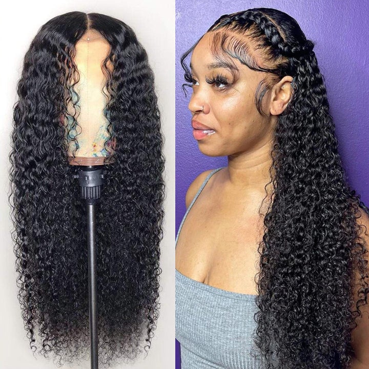 Rose Hair 100% Human Virgin Hair Water Wave 13*4 Lace Front Brazilian Hair Wig