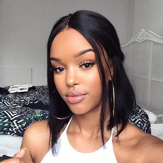 Flash Sale Bob Wig Human Hair Glueless T Part Lace Wig 150% Density