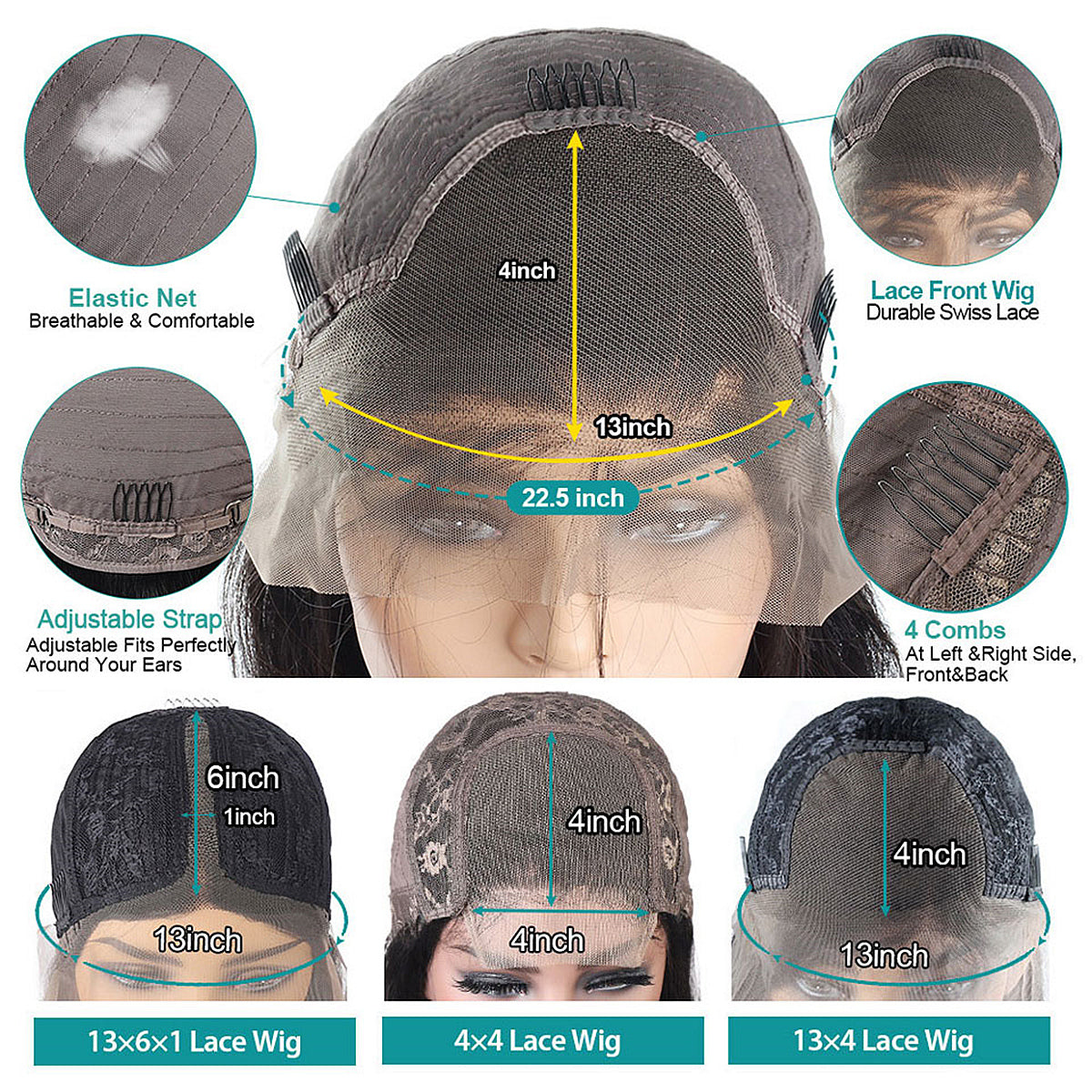 RoseHair 13x4 Lace Frontal Loose Wave Affordable Brazilian Human Virgin Hair Wig