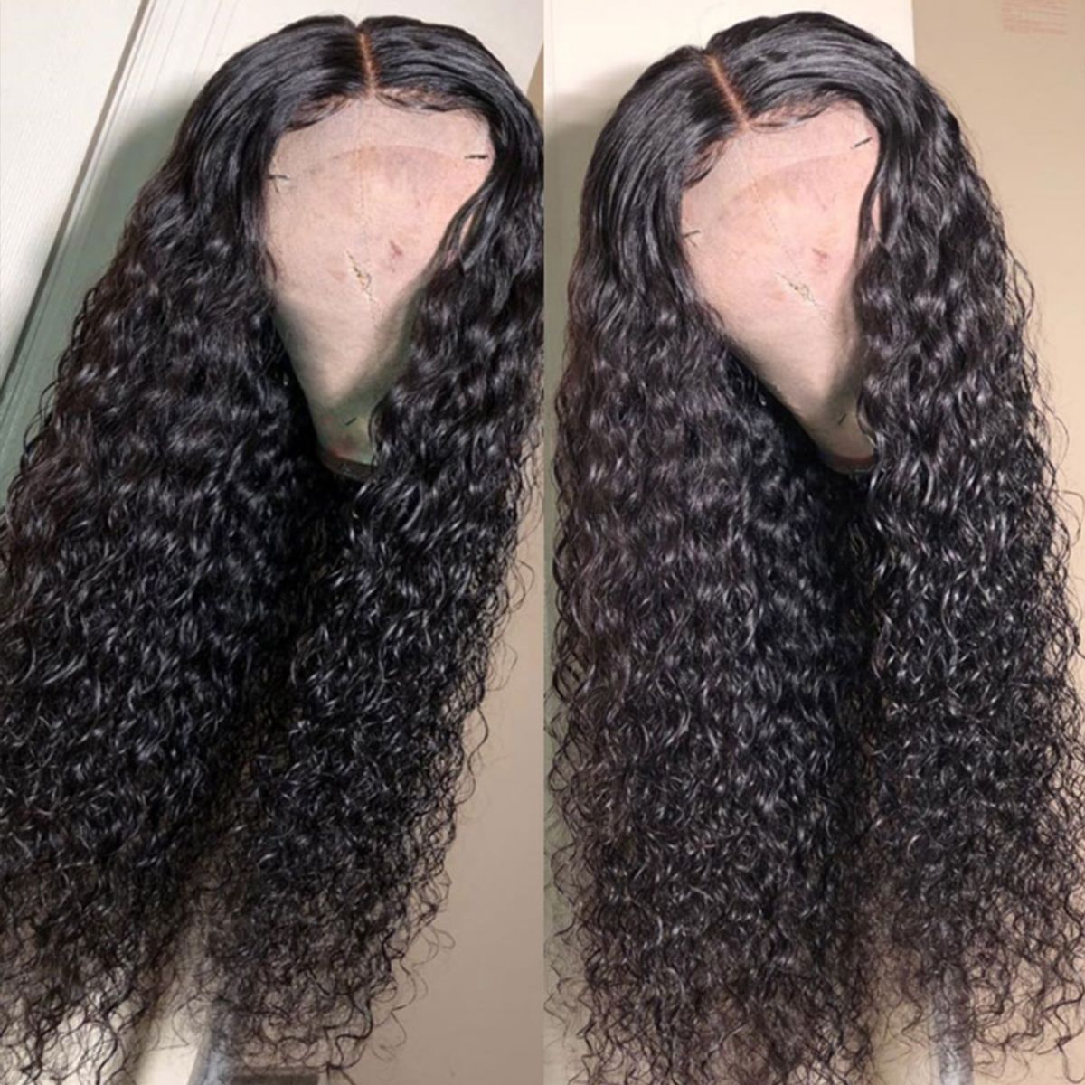 Rose Hair Water Wave/Kinky Curly/Yaki 13x4 HD Swiss Invisible Transparent Lace Frontal Wig