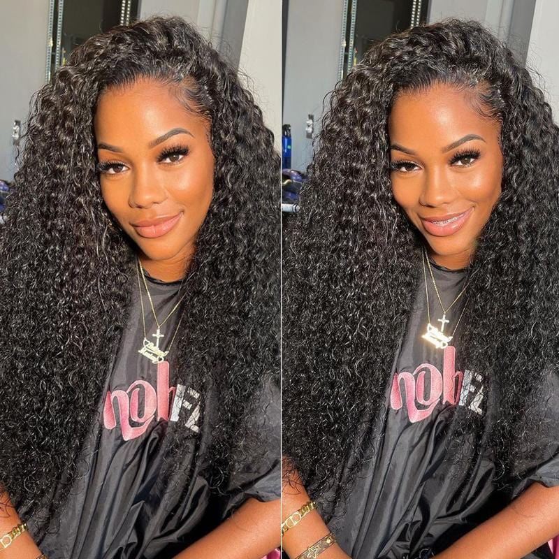 Rose Hair Water Wave/Kinky Curly/Yaki 13x4 HD Swiss Invisible Transparent Lace Frontal Wig