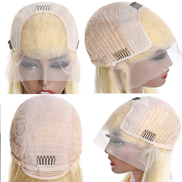 Rose Hair 613 Blonde 13x4 HD Lace Front Wig Body Wave 100% Human Hair