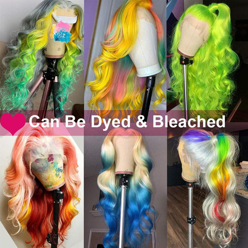 Rose Hair Transparent 13*4 Lace Front Wig Human Hair