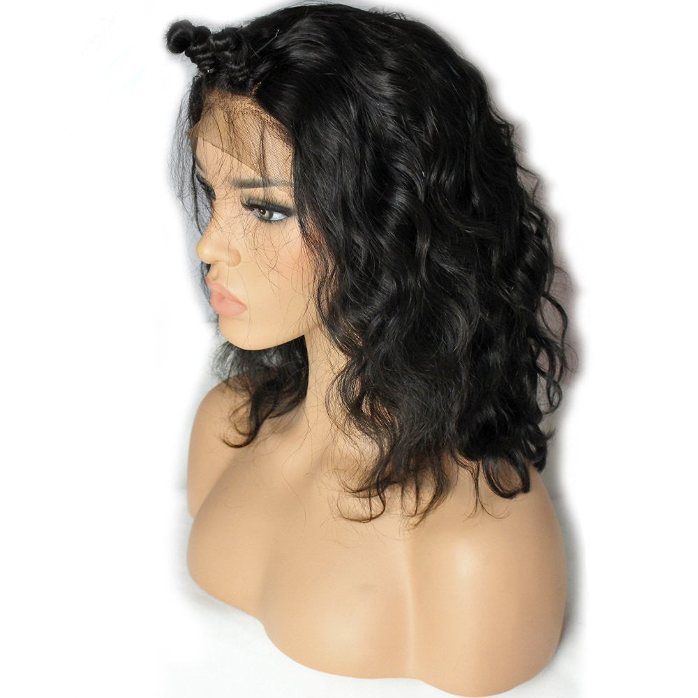 Body Wave Short Cut 13x4 Frontal Lace Wig - Rose Hair