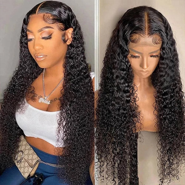 Rose Hair Long Curly Hair Wigs 18-40 Inches Lace Front Wigs With Baby Hair For Women