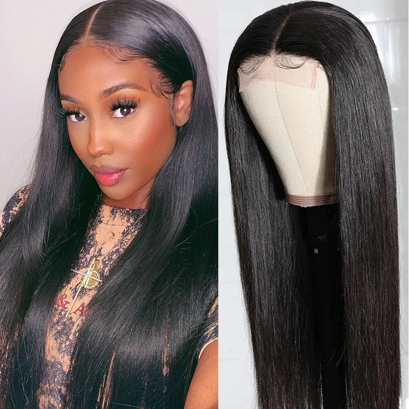 5*5 Lace Closure Wig Human Hair Wigs Straight Hair - Rose Hair
