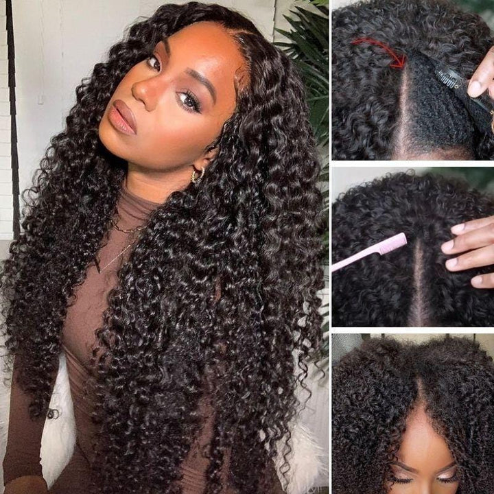Rosehair YTber AlwaysAmeera Recommendations Jerry Curly Vpart Wigs Real Scalp No Leave Out Great Protective Wigs