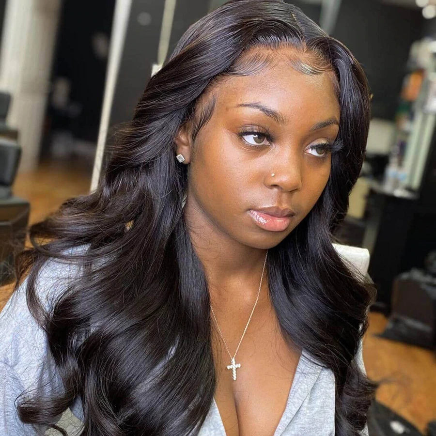 13x6 Tranparent HD Lace Front Wig Body Wave Hair/Straight Hair Pre Plucked With Baby Hair Natural Hairline Glueless Wig Rose Hair