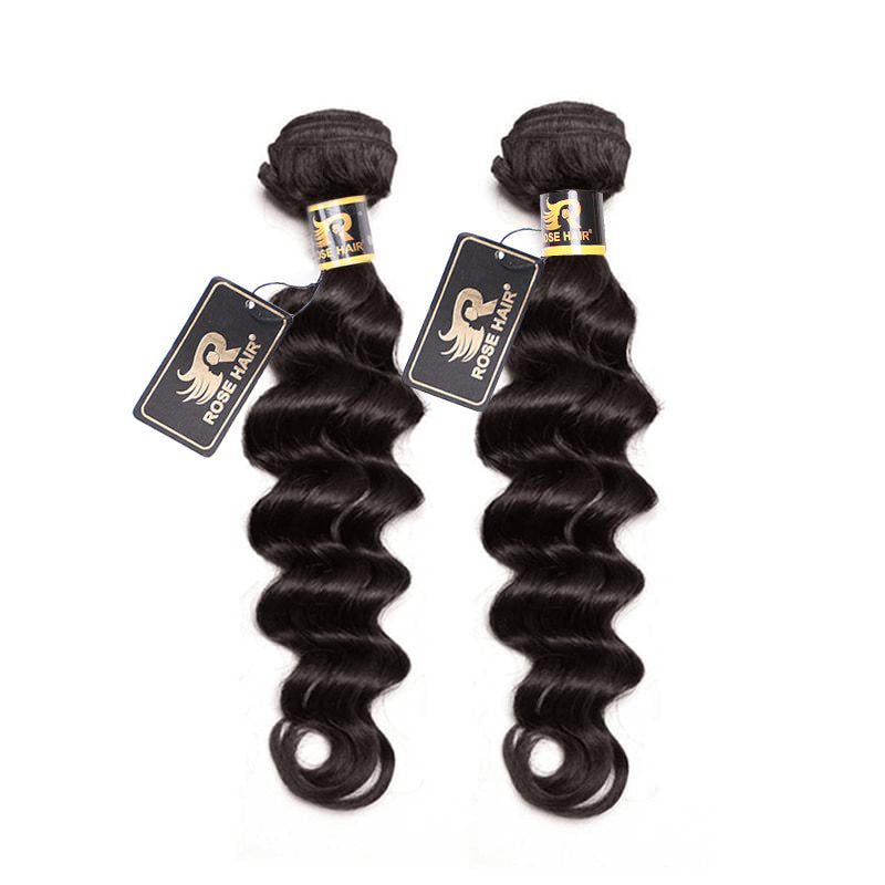 10A Grade 3PCS Big Curly Best Brazilian Virgin Hair Bundles - Rose Hair