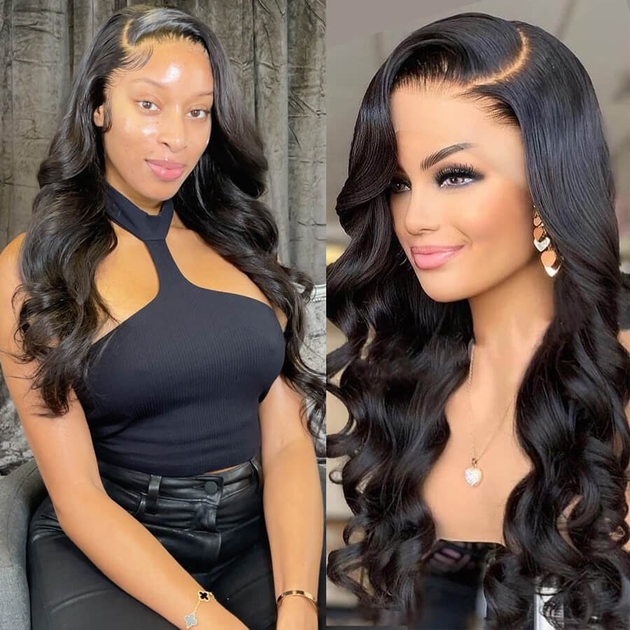 13x6 Tranparent HD Lace Front Wig Body Wave Hair/Straight Hair Pre Plucked With Baby Hair Natural Hairline Glueless Wig Rose Hair