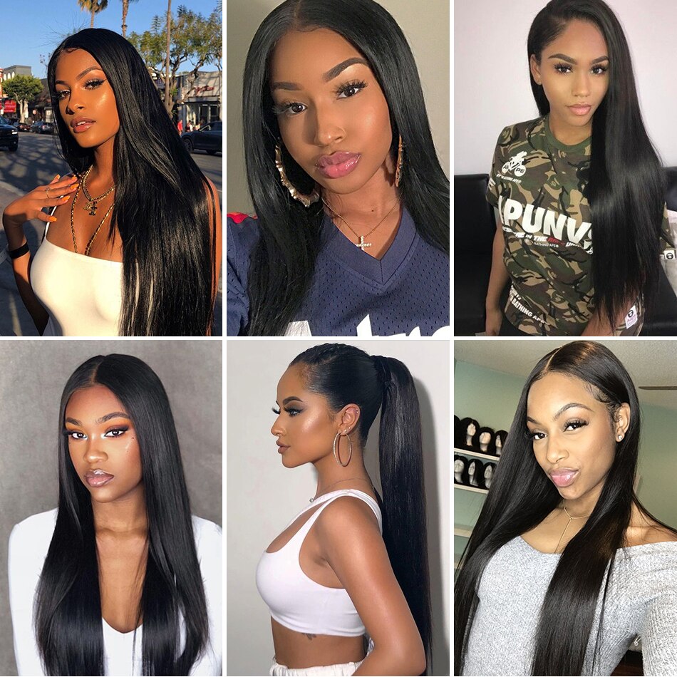 70% Off U Part Wig Quick & Easy Affordable Human Straight Hair Wig - Rose Hair