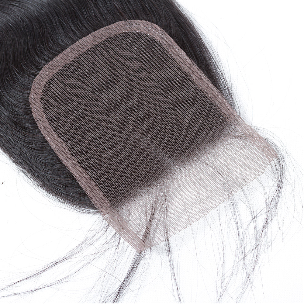 1PCS 4*4 Body Wave Lace Closure - Rose Hair