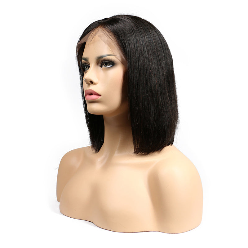 Rose Hair 13x6 Lace Frontal Silky Blunt Cut Bob Wig Human Hair All Texture - Rose Hair