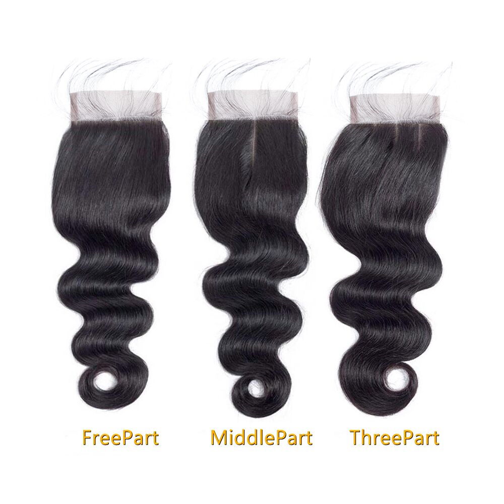 1PCS 4*4 Body Wave Lace Closure - Rose Hair
