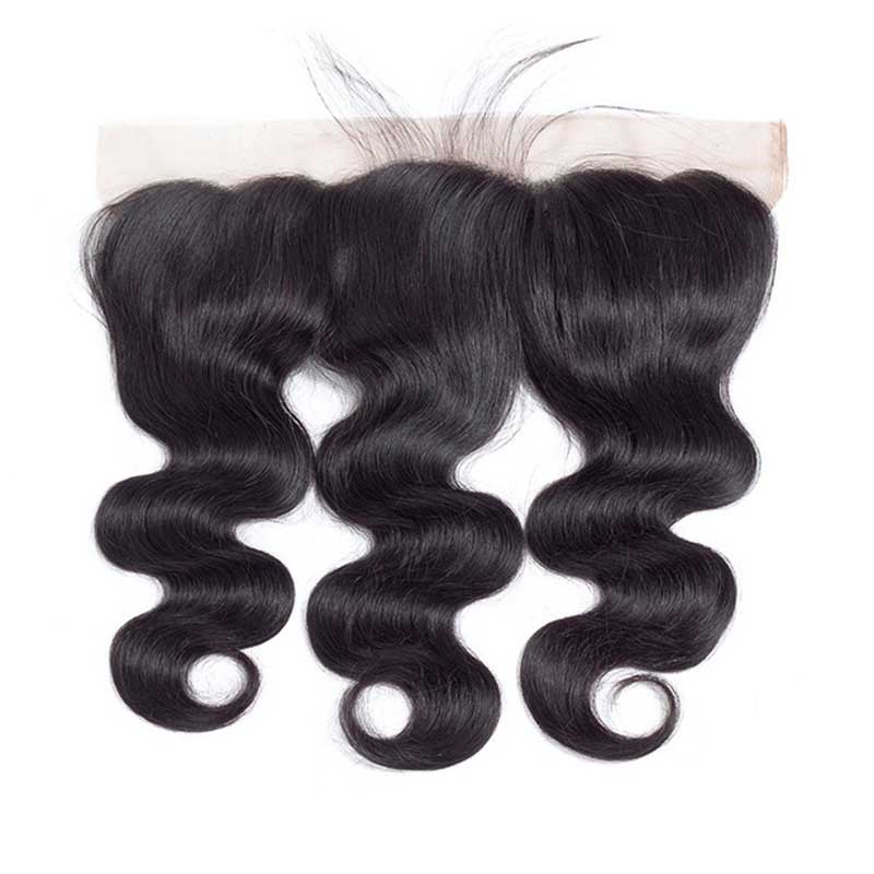 1PCS Brazilian Virgin Body Wave Pre Plucked 13x4 Lace Frontal - Rose Hair