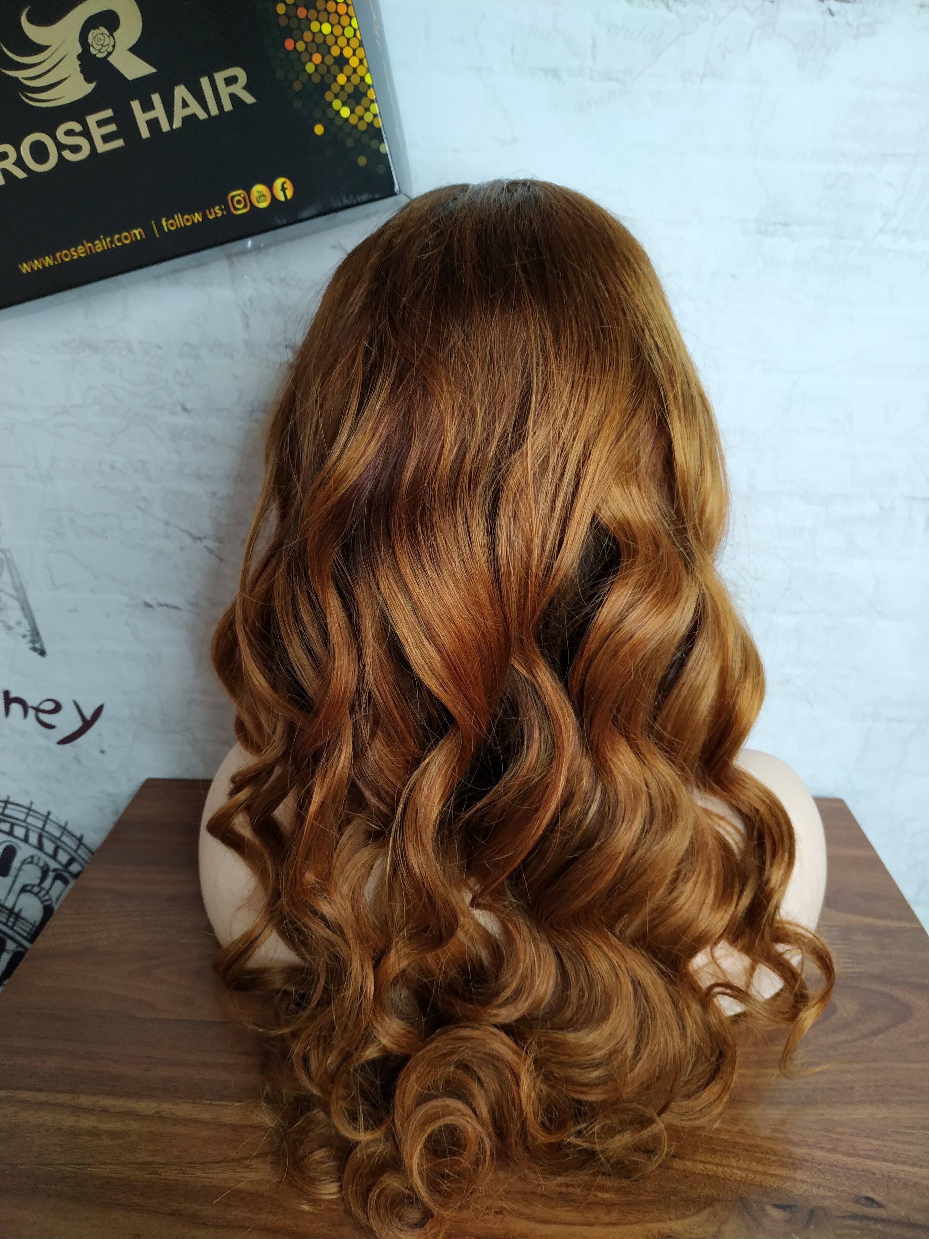 Rose Hair Human Virgin Hair Lace Frontal Wig/Full Lace Wig150% Density The Same As The Hairstyle In The Picture - Rose Hair