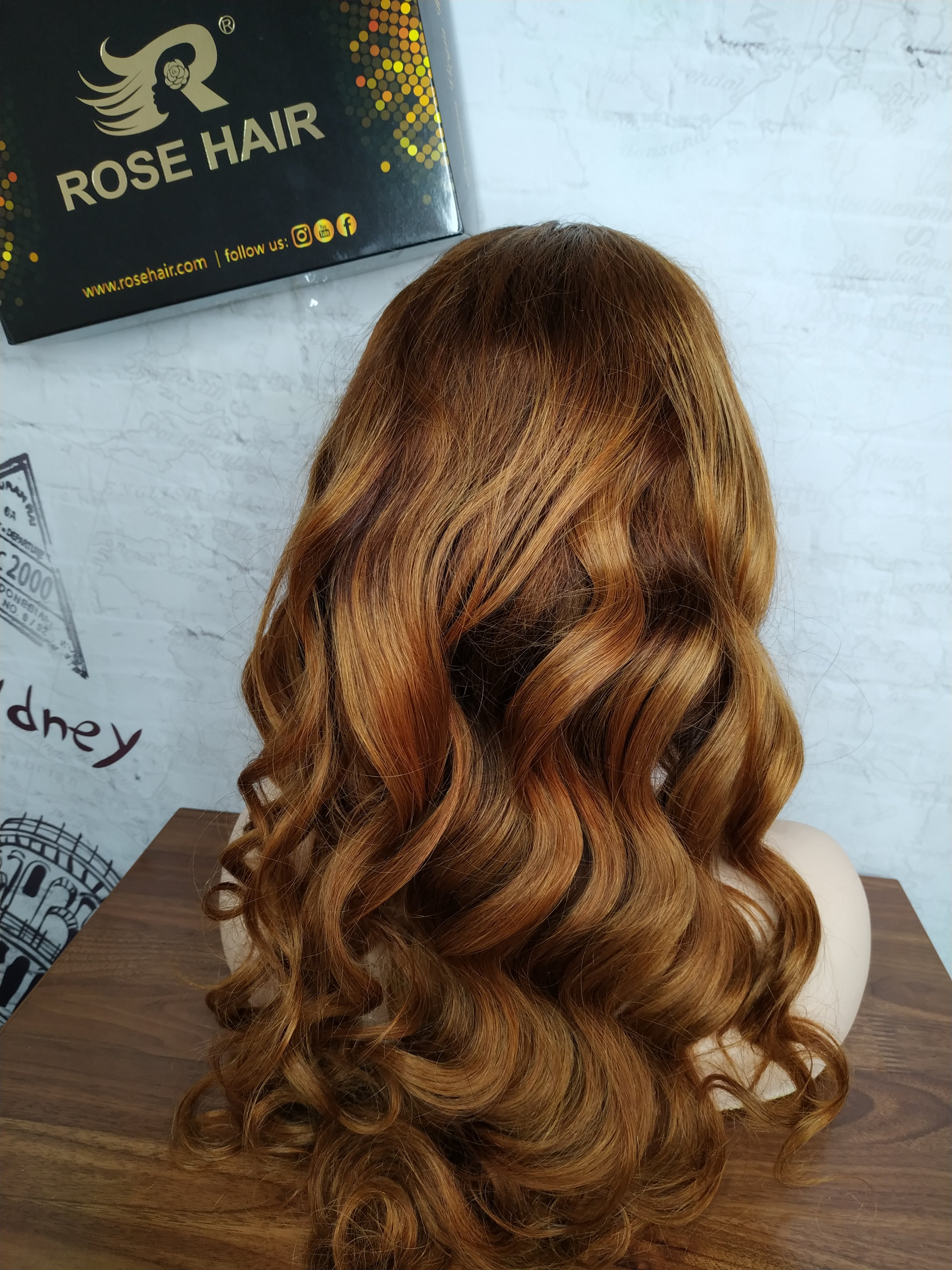 Rose Hair Human Virgin Hair Lace Frontal Wig/Full Lace Wig150% Density The Same As The Hairstyle In The Picture - Rose Hair