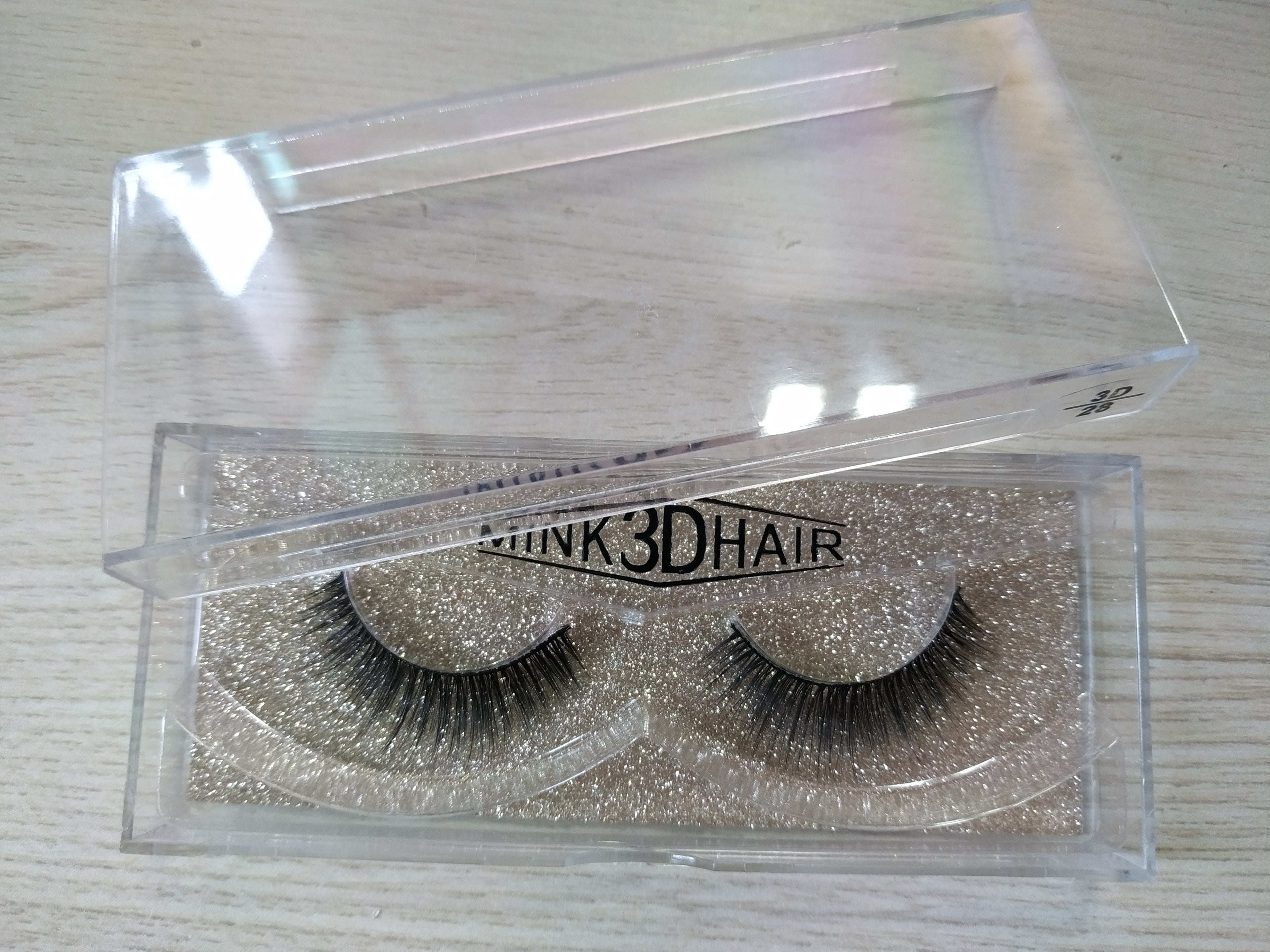 25 MM 3D Mink Hair Eyelashes With Beautiful Boxes For Black Women - Rose Hair
