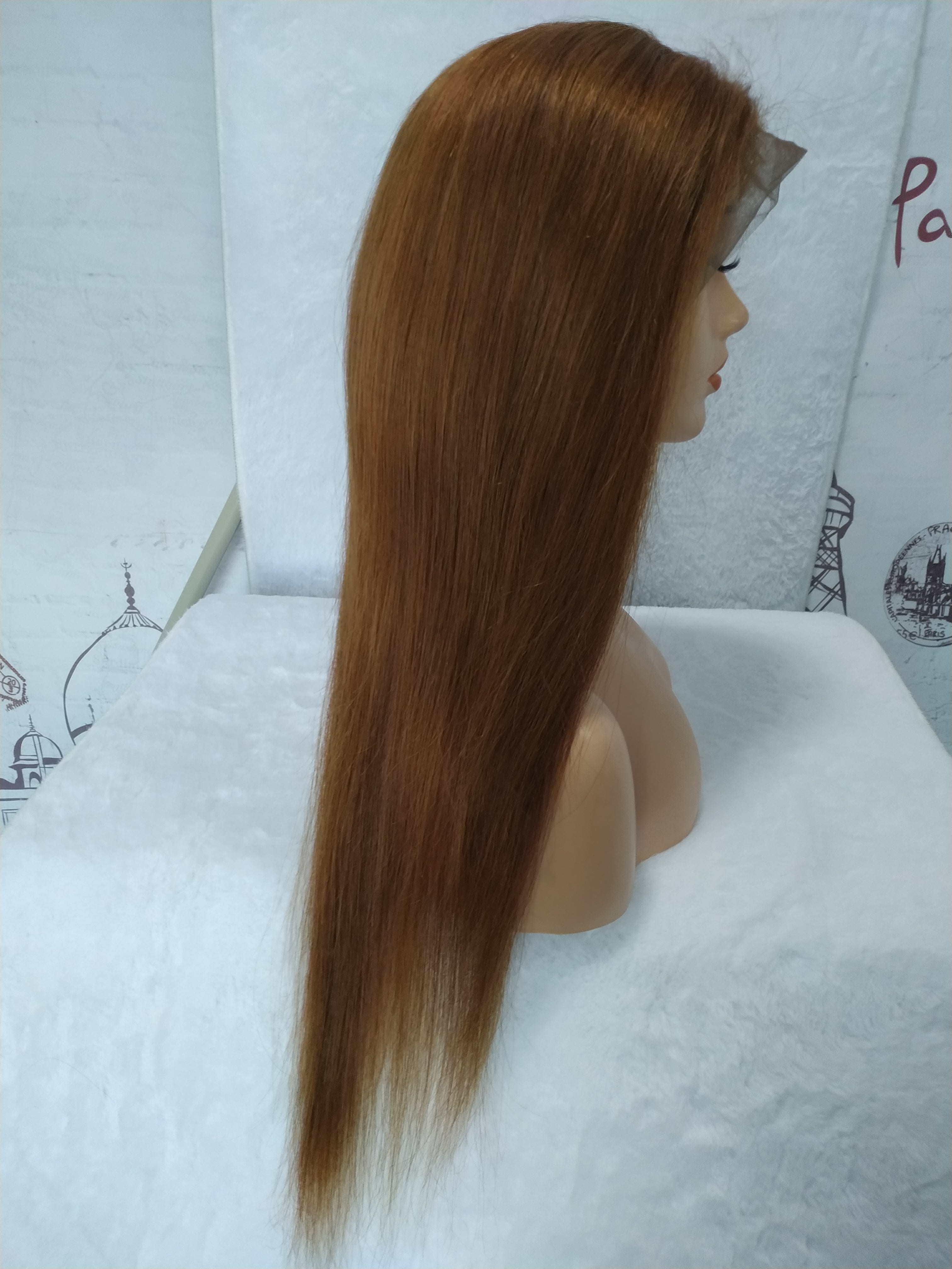 Rose Hair Flash Sale 13*4 Lace Closure Straight Hair Wig 150% Density Human Brazilian Hair 22inches Free Shipping - Rose Hair