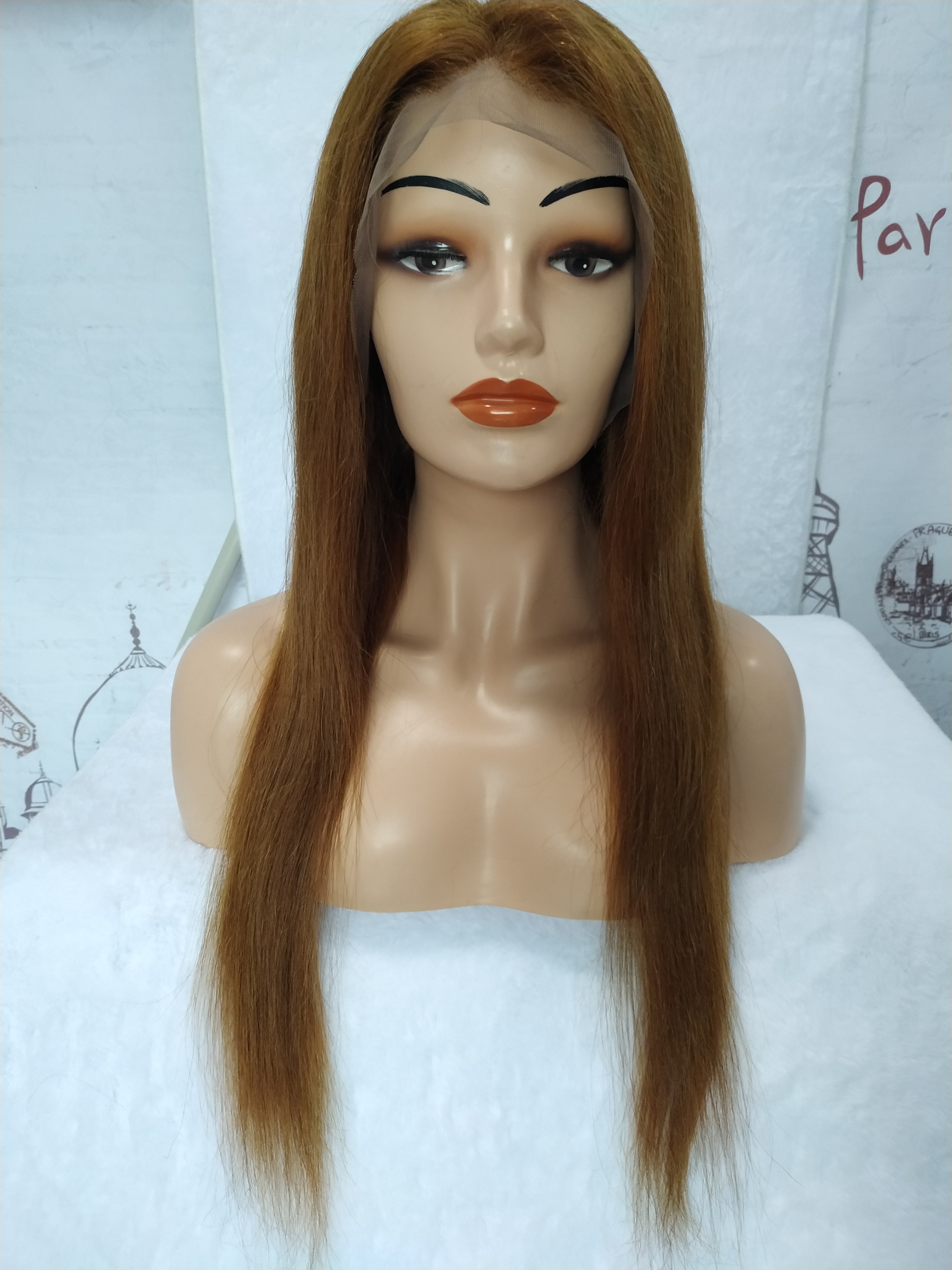 Rose Hair Flash Sale 13*4 Lace Closure Straight Hair Wig 150% Density Human Brazilian Hair 22inches Free Shipping - Rose Hair