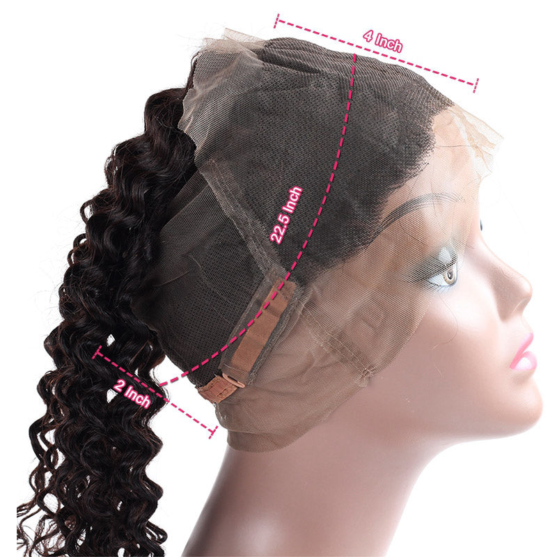 1PCS Brazilian Virgin Light Brown 360 Lace Frontal Pre Plucked All Texture - Rose Hair