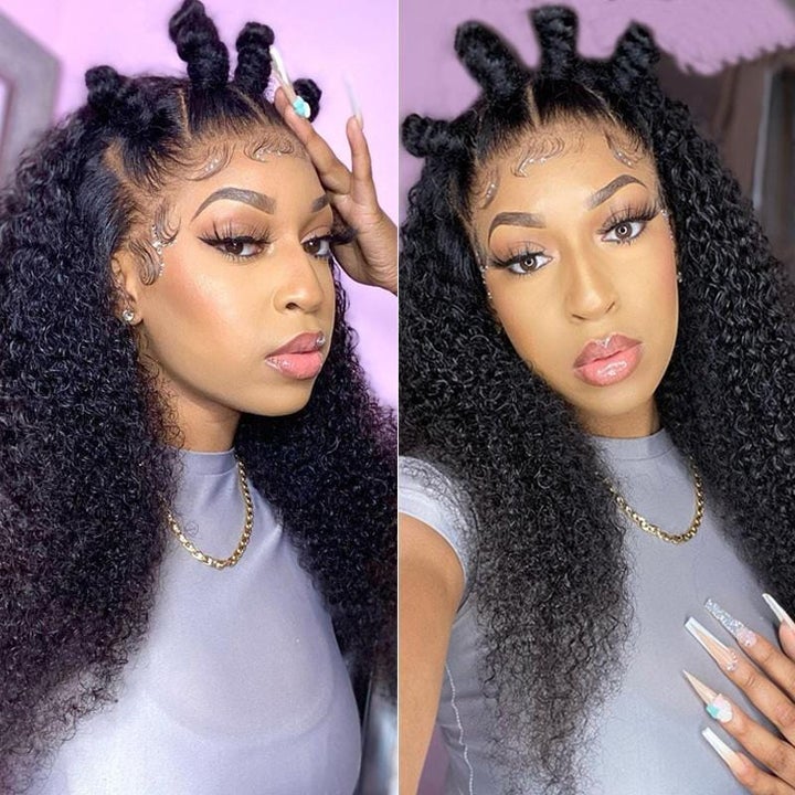 Rose Hair Water Wave/Kinky Curly/Yaki 13x4 HD Swiss Invisible Transparent Lace Frontal Wig