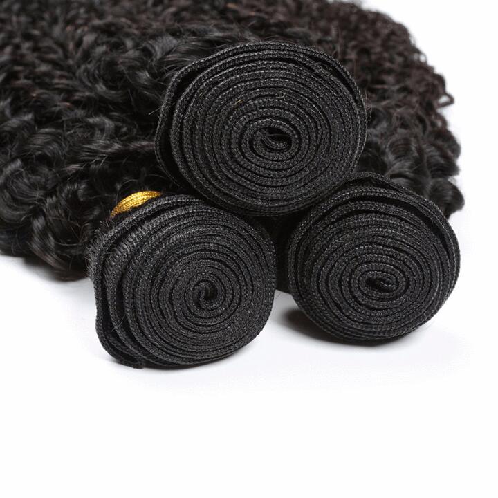 10A Grade 3PCS Big Curly Best Brazilian Virgin Hair Bundles - Rose Hair