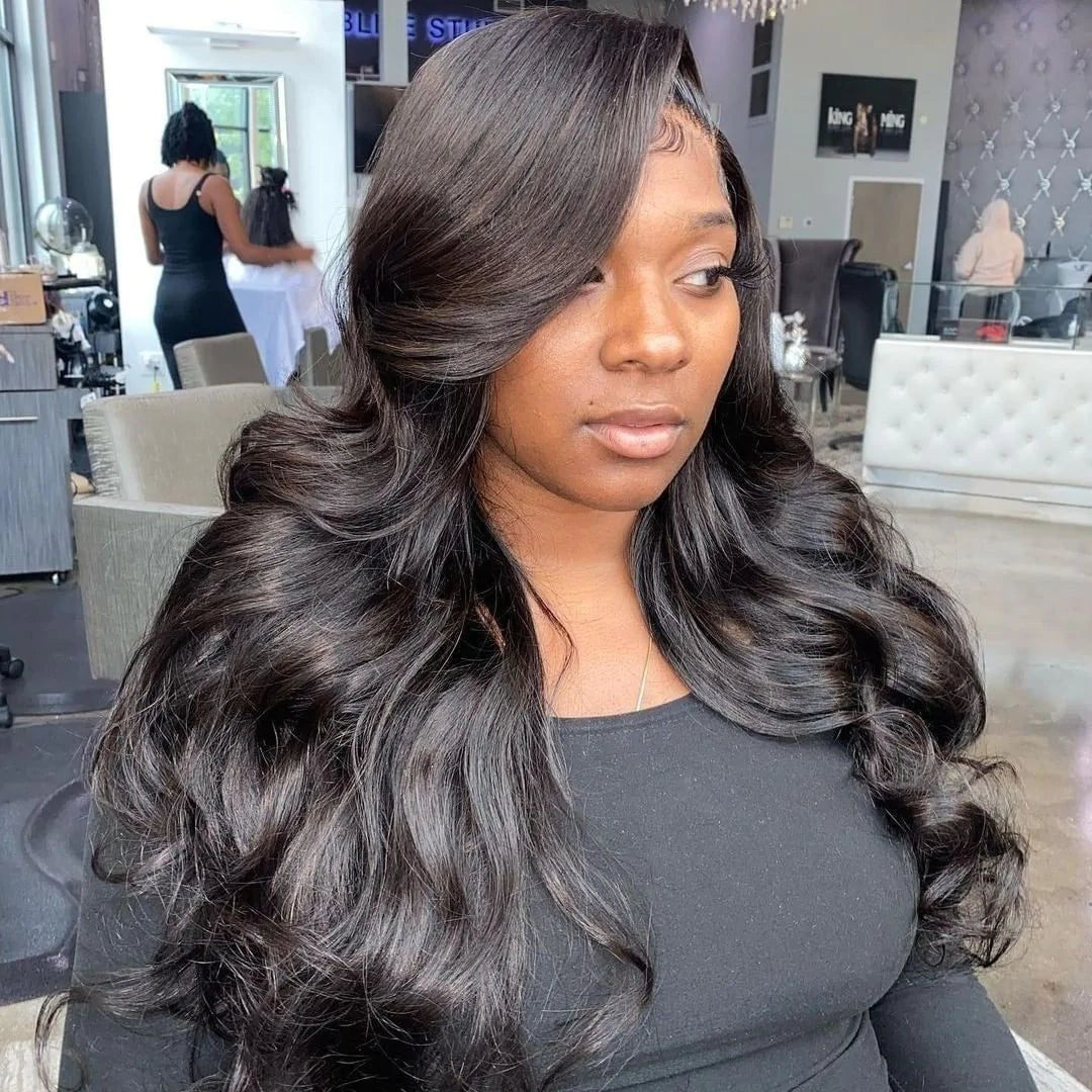 Rose Hair U Part Wig 250% Density Body Wave Human Hair Wigs Glueless Flash Sale