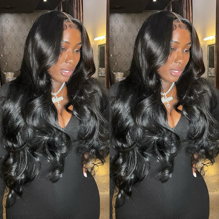 Rose Hair U Part Wig 250% Density Body Wave Human Hair Wigs Glueless Flash Sale
