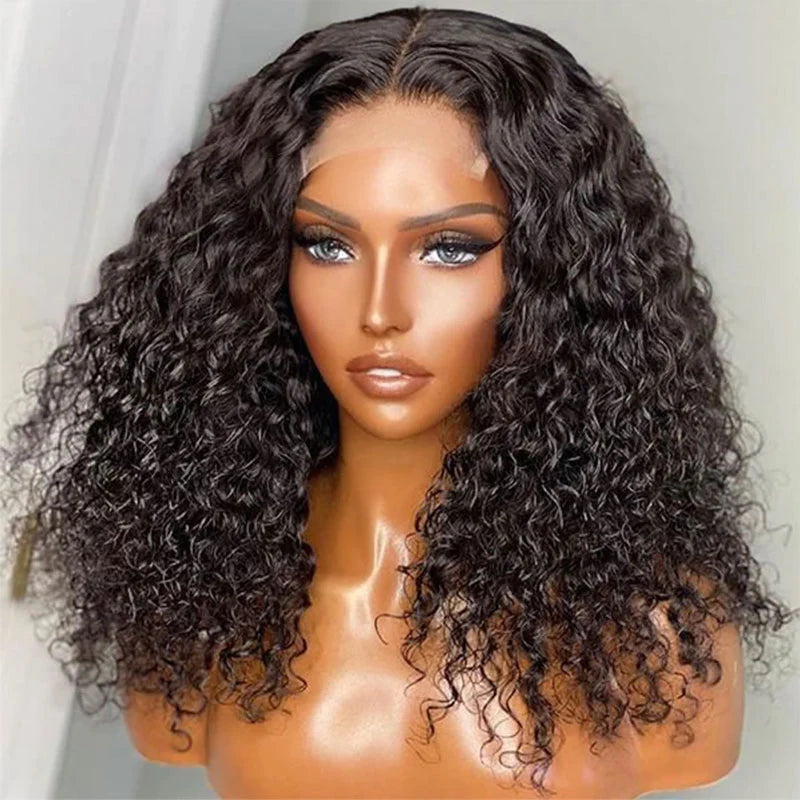 Rose Hair Short Bob 5x5 HD Lace Closure Wig Jerry Curly 150% Density Virgin Human Hair for Women