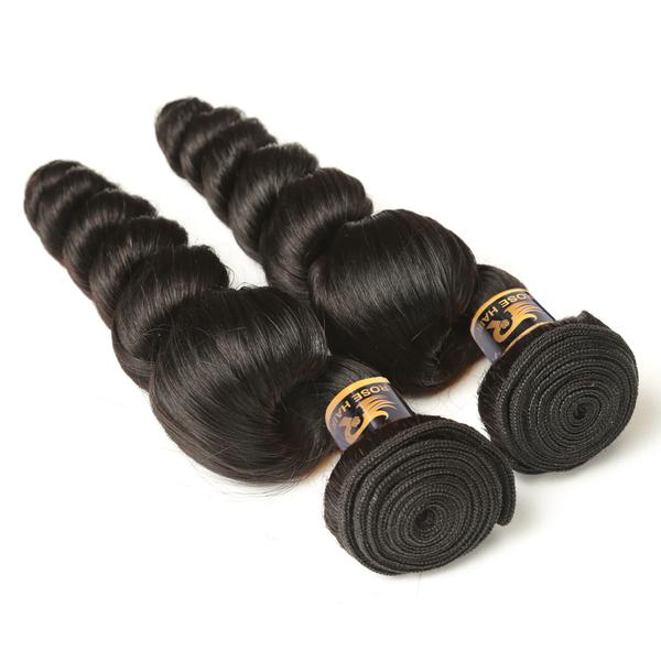 10A Grade 4PCS Loose Wave Best Brazilian Virgin Hair Bundles - Rose Hair