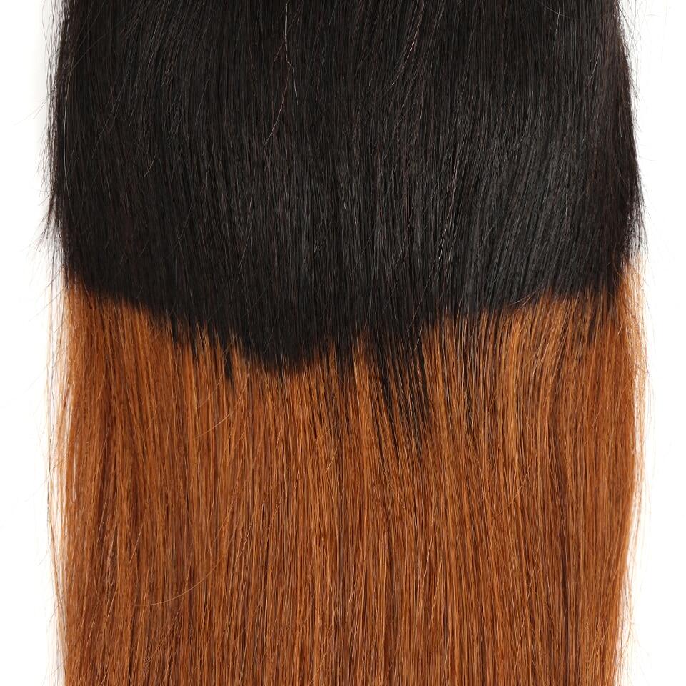 1PCS T1B/4/30 Color Brazilian Virgin 4x4 Lace Closure Free Part - Rose Hair