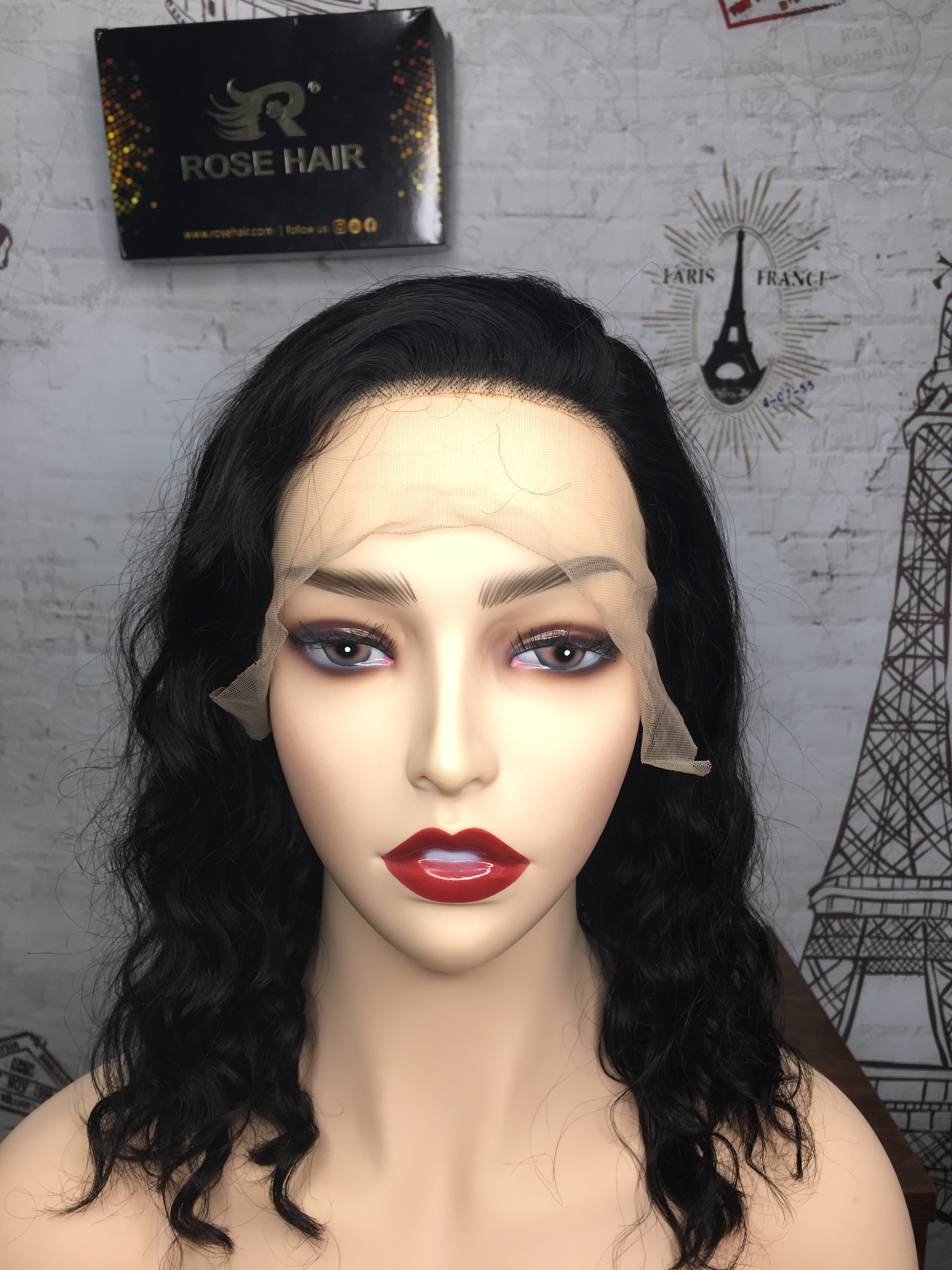 RoseHair Top Quality Wavy Affordable Gorgeous 13*6 Lace Wig Short Hair - Rose Hair