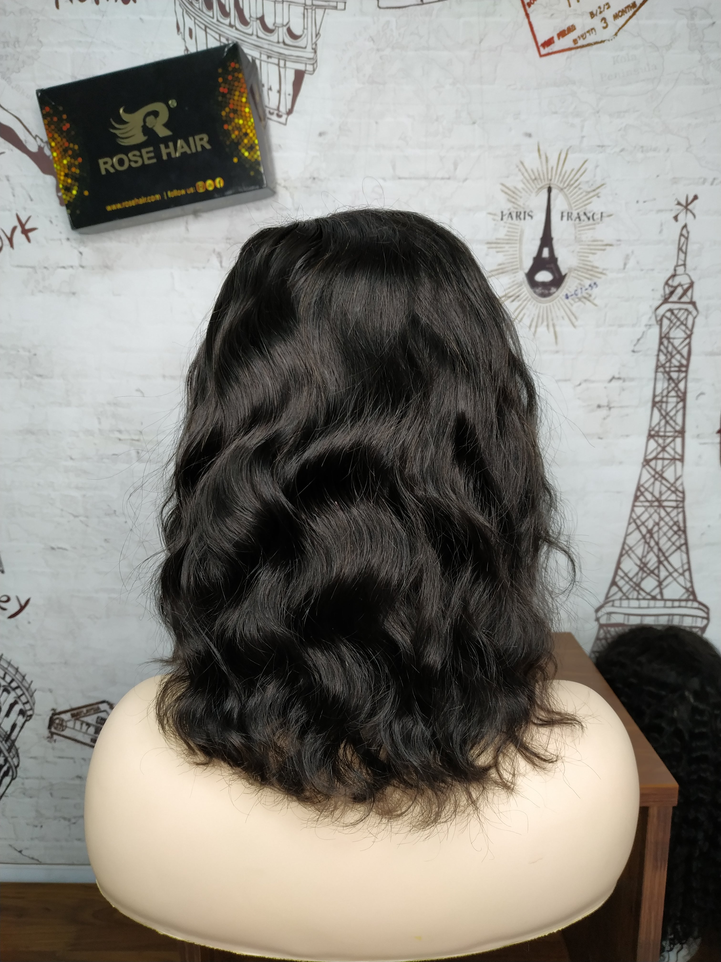 Body Wave Short Cut 13x4 Frontal Lace Wig - Rose Hair