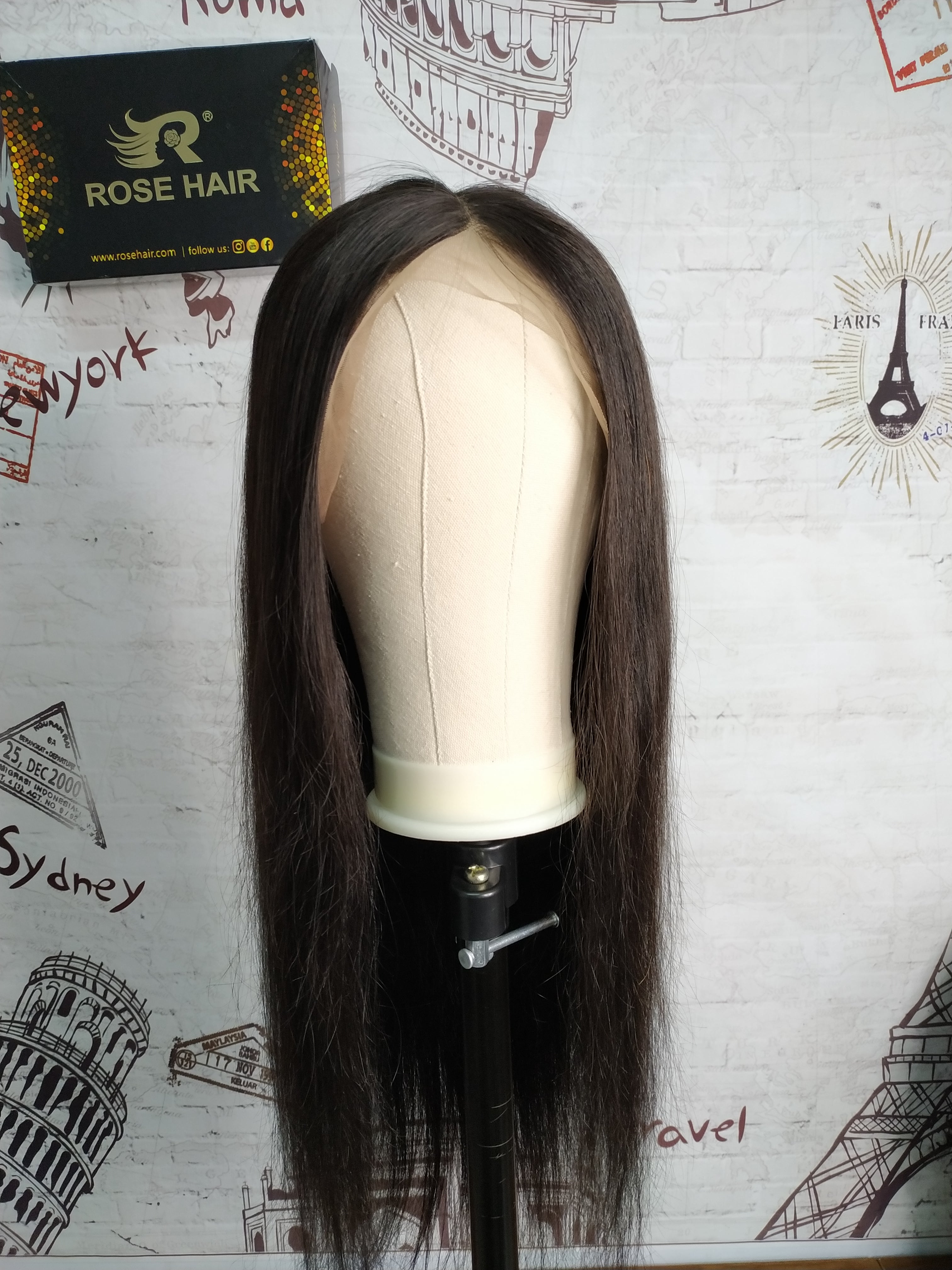 RoseHair Real Transparent 360 Lace Wig Pre Plucked Swiss Lace Best Human Virgin Hair - Rose Hair