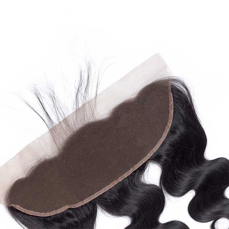 1PCS Brazilian Virgin Body Wave Pre Plucked 13x4 Lace Frontal - Rose Hair