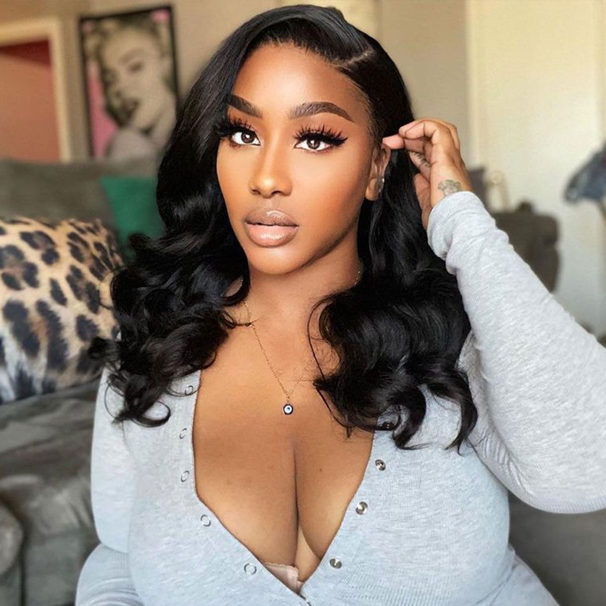 Rose Hair Barrel Curls Glueless Lace Wig 5x5 13x4 HD Lace Short Wigs For Women