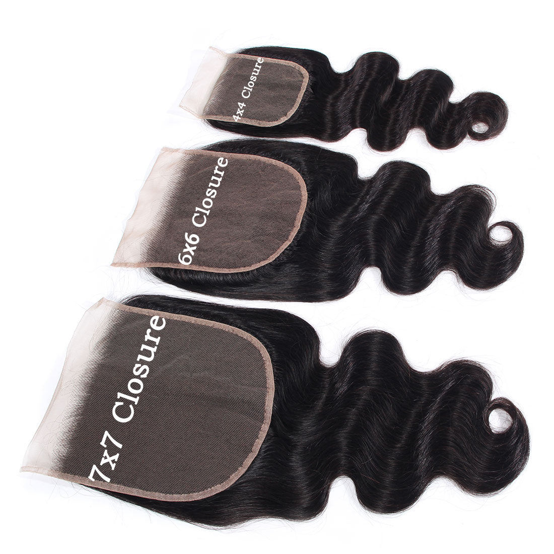 1PCS Brazilian Virgin 6x6 Body Wave Light Brown/transparent Lace Closure New Arrival - Rose Hair