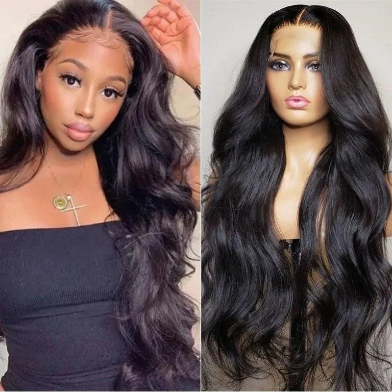 Rose Hair Body Wave 5x5 HD Invisible Lace Closure Wigs Glueless Wigs Melted All Skin Human Hair