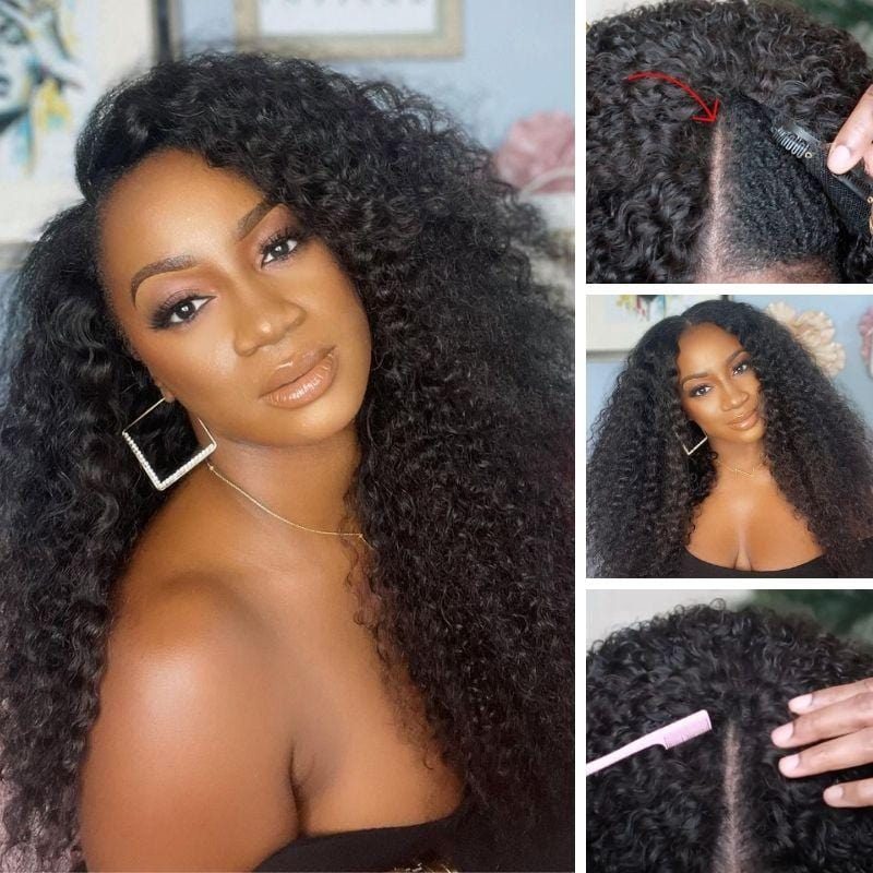 Rosehair YTber AlwaysAmeera Recommendations Jerry Curly Vpart Wigs Real Scalp No Leave Out Great Protective Wigs