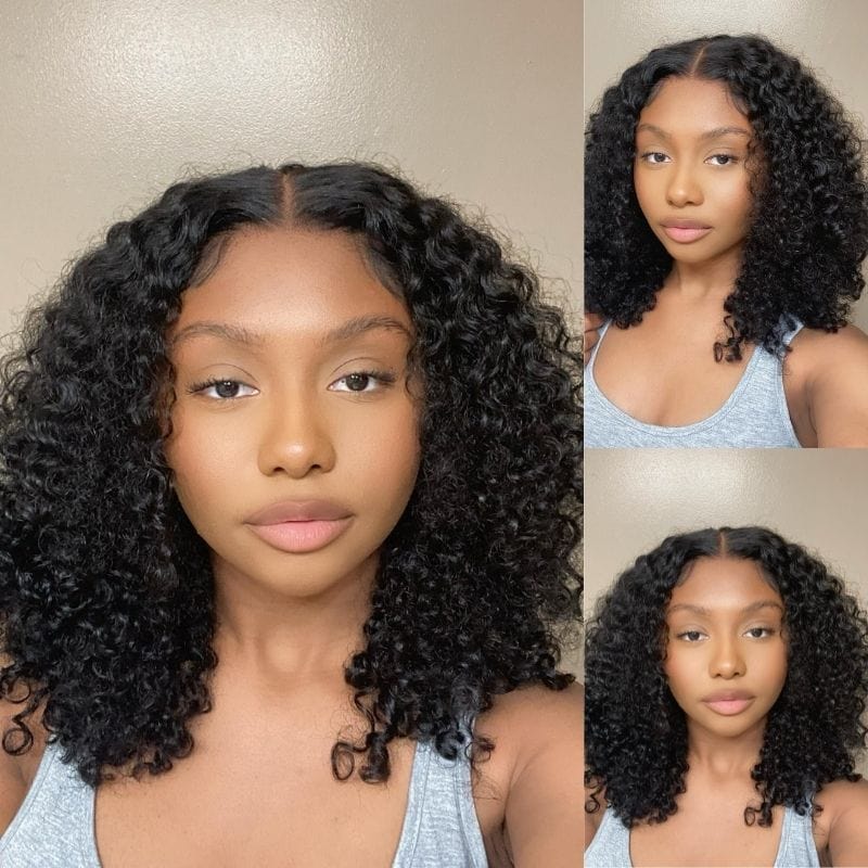 Rose Hair Best 13x4 Transparent Lace Frontal Wigs Jerry Curly Human Hair Wigs Thick Density