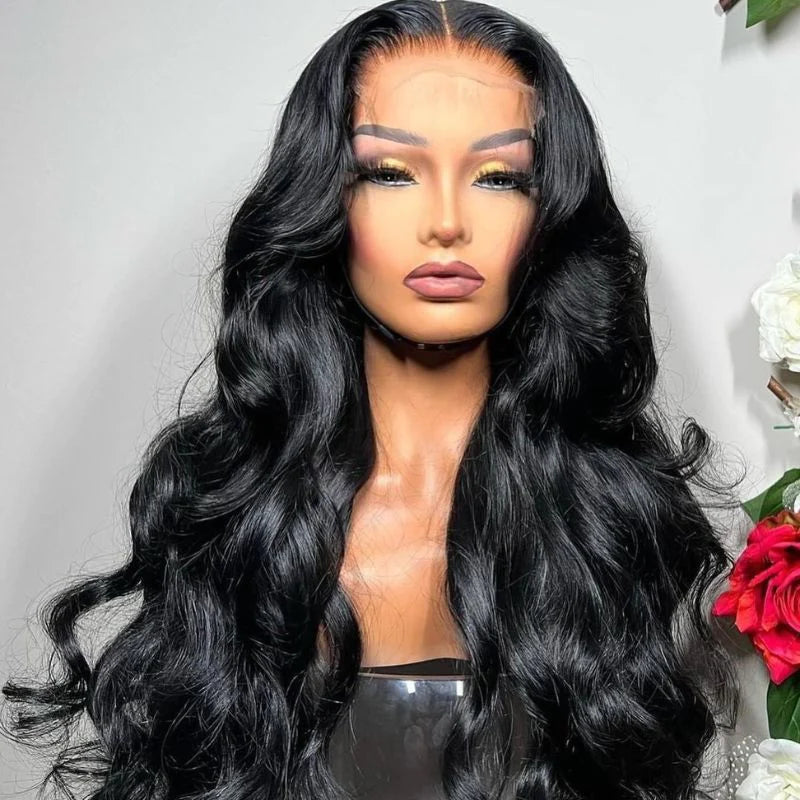 Rose Hair Body Wave 5x5 HD Invisible Lace Closure Wigs Glueless Wigs Melted All Skin Human Hair