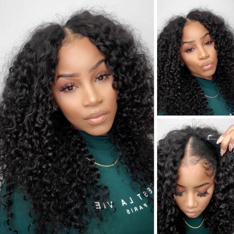 Rosehair YTber AlwaysAmeera Recommendations Jerry Curly Vpart Wigs Real Scalp No Leave Out Great Protective Wigs