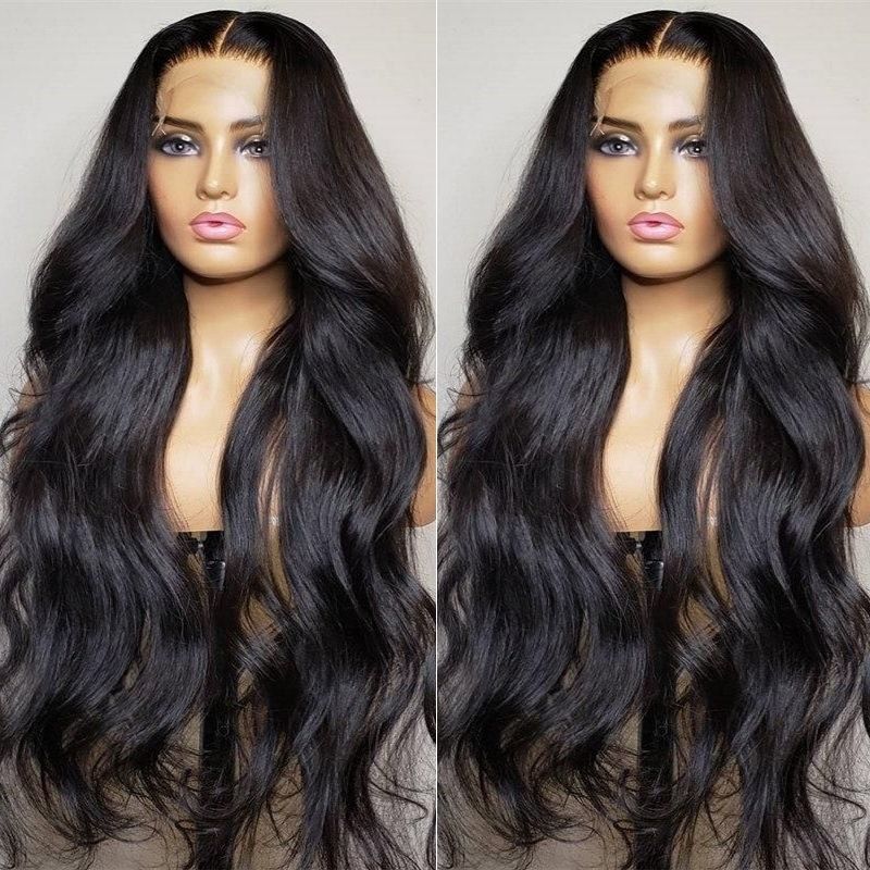 Rose Hair Body Wave 5x5 HD Invisible Lace Closure Wigs Glueless Wigs Melted All Skin Human Hair