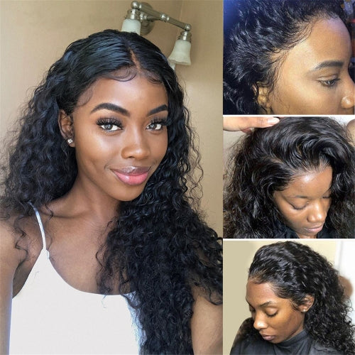 Rose Hair Water Wave 13x6 HD Lace Frontal Wigs 100% Human Hair Invisible HD Lace Wigs